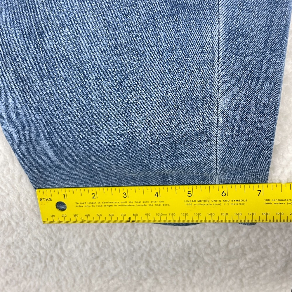 Madewell Blue Denim Pull On Straight Leg Jeans Womens High-Rise Casual Size 26‎ - Picture 11 of 16
